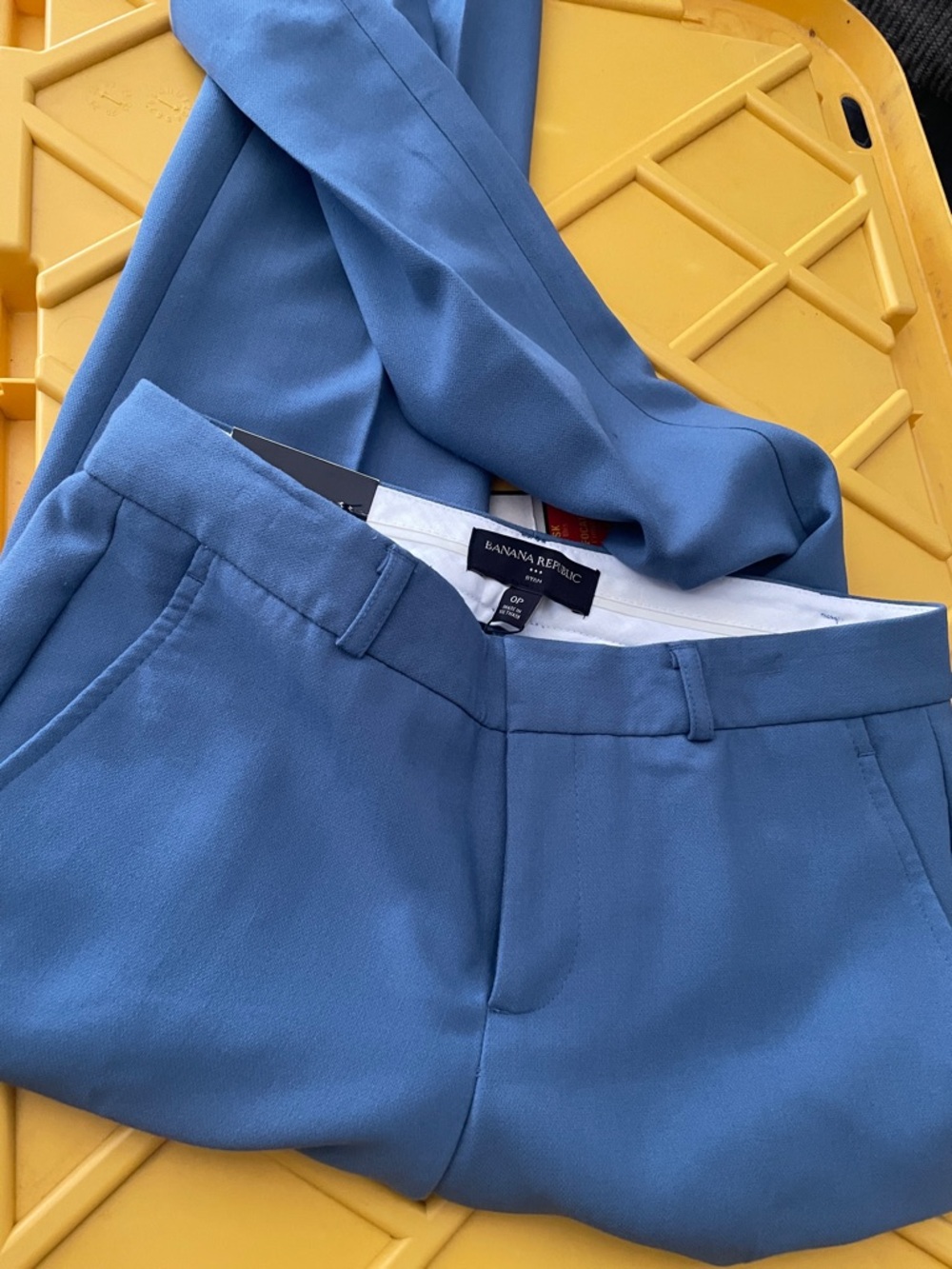 Banana Republic Dusty Blue Tailored Trousers four pairs